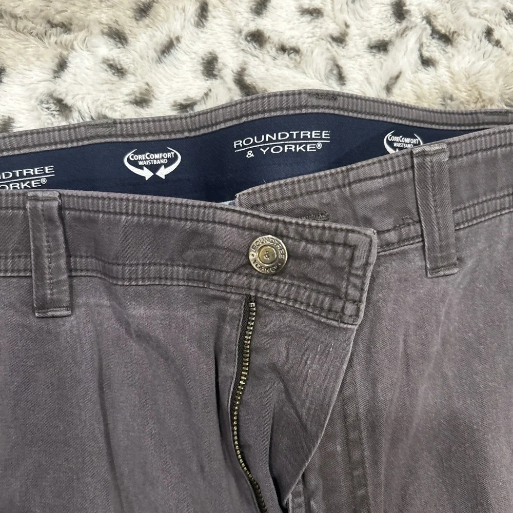 Roundtree and‎ Yorke Cargo Pants Mens Sz 36x32 Grey Gorpcore
